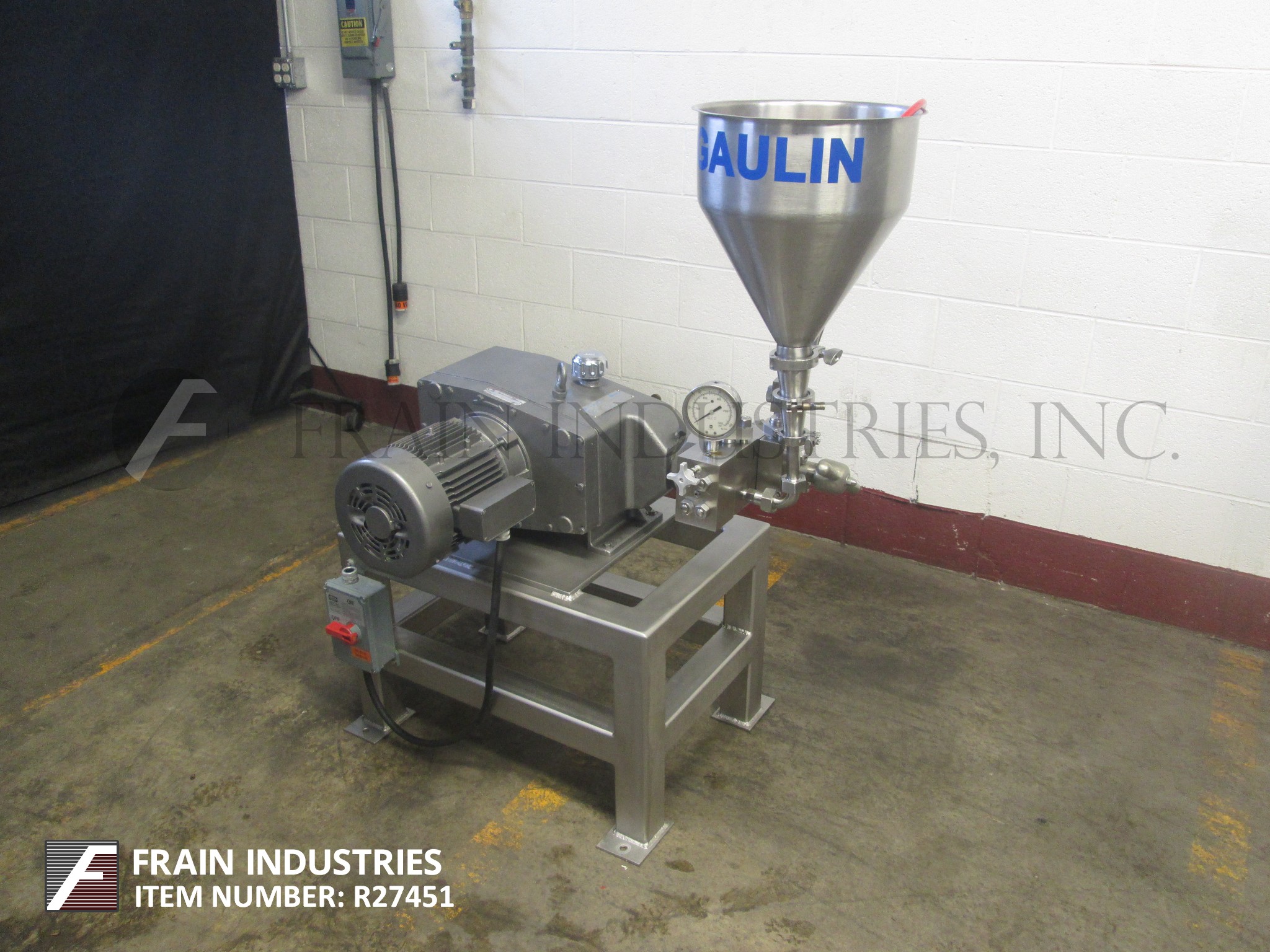 Gaulin Homogenizer 2 Stage 15MR8TBA for Sale R27451