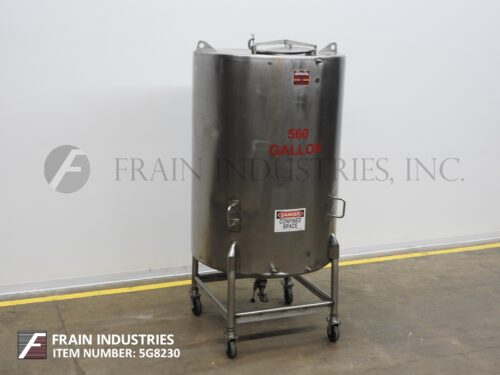 Photo of Perma San Stapco Stainless  Tank SS Single Wall 500 GAL