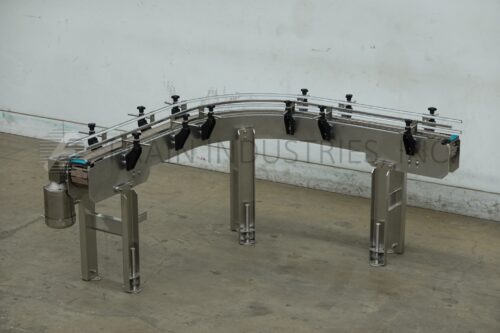 Photo of Custom Cut Metals Conveyor Table Top 90°L
