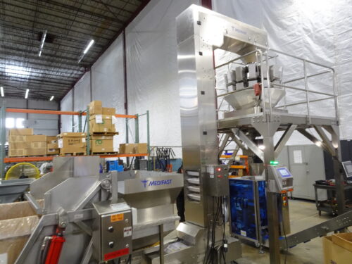 Photo of Powell Systems complete form, fill and seal bagging line